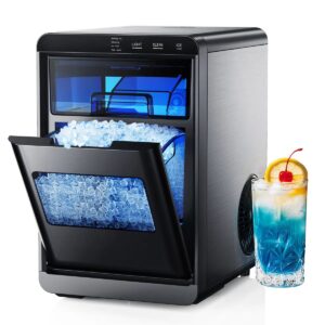 Simzlife 44 Lbs. Daily Nugget Ice Maker Countertop ZX-IM-16S-S-WF